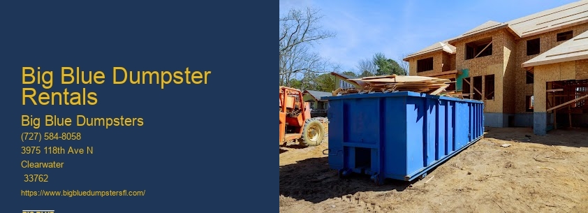 Big Dumpster Rental Prices