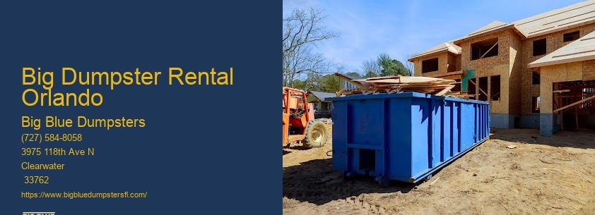 Large Dumpster Rental Prices