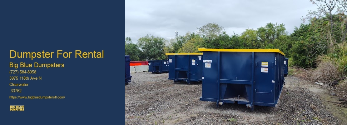 Big Blue Dumpster Rentals